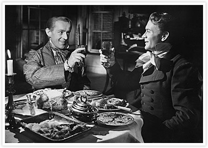 映画「おおいなる遺産」デビッド・リーン監督　１９４６年より ロンドンで紳士教育を受けるピップ（写真右側）